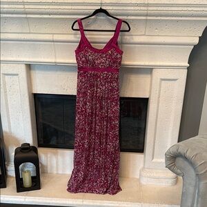 Calvin Klein Magenta Sleeveless Maxi Dress